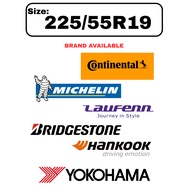 225/55R19 Continental Michelin Laufenn Bridgestone Hankook Yokohama