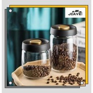 JiaYe--現貨速發  玻璃儲物罐 抽真空罐 咖啡豆粉  密封罐  防潮收納罐  透明玻璃茶葉罐