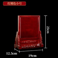 Chinese Style Wooden Carving Ancestor Tablet Stand Real Wood Sculpture Five Directions And Five Soil
