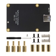 Geekworm for Raspberry Pi 4, X862 V2.0 M.2 NGFF SATA SSD Storage Expansion Board UASP Supported Comp