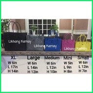 ☫ ❡ LIKHANG KAMAY Plastic Bayong Bag Medium Modern Plastic Bayong Bag souvenir giveaways handmade