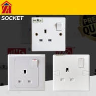 L MALL UMS 2913A MK S2757WHI 13Amp 1 Gang Switch Socket [SIRIM]British Socket