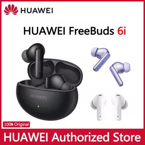 HUAWEI FREEBUDS 6i Bluetooth Wireless Headphones, 8 hours Battery life, Dynamic EQ Active Noise Canc