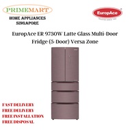EuropAce ER 9730W  Multi-Door Fridge (5-Door) Versa Zone - 2 YEARS WARRANTY *FREE DELIVERY/INSTALL AND DISPOSE*