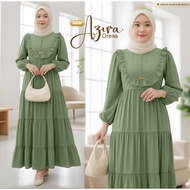 Gamis Remaja Polos Model  Terbaru - Gamis Syair Adem Bahan Crinkle Airflow