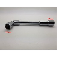 17mm L-shaped socket wrench, FACOM brand socket wrench