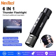 NexTool Torchlight Flashlight 6 In 1 1000lm Outdoor Thunder Flashlight for Camping Hiking Flashlight