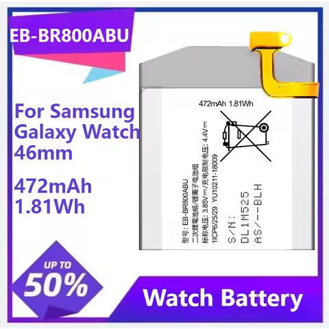EB-BR800ABU Battery For Samsung Galaxy Watch 46mm SM-R800 SM-R805 SM-R810 Watch Batteries 472mAh 1.8