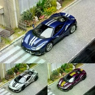 TOC 1/64 Ferrari 488 Pista Alloy Diecast Car Model Toy Birthday Gift