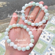 8mm lotus carved jade bracelet