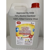 Hand Sanitizer / Sanitizer 5 Litre 75% Alcohol