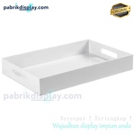 Acrylic tray Acrylic tray/ Tray tray 01 - White, 30 x 20 x 3