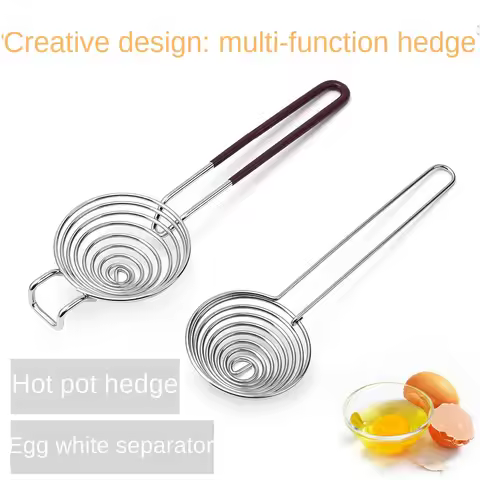 1Pc,stainless steel egg white separator creative extended handle protein egg white egg yolk separato