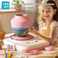 YIMI Ceramic Pottery Machine Diy Clay Machine Kids Art & Craft Pottery Wheel Set Creative Clay Toys