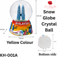 Malaysia Souvenir Snow Globe KLCC Petronas Twin Tower Merdeka 118 Snowball Crystal Ball Home Decor G