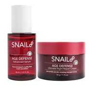 [SNAIL8 DUO SET] SNAIL8 Age Defense Advanced Serum 30ml. และ SNAIL8 Age Defense ultimate Night Repai