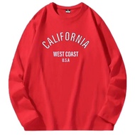 BAJU VIRAL CALIF0RNIA WEST COAST UNISEX XS-5XL LONG SLEEVE T-SHIRT 100%COTTON PREMIUM QUALITY 200GSM
