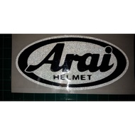 Goong Sticker Arai Reflective/Matte Black For Helmet/Or Motorcycle