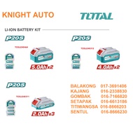 TOTAL Industrial Cordless Power Tools Li-ion Battery Charger 7.5Ah 6.0Ah 5.0Ah 4.0Ah