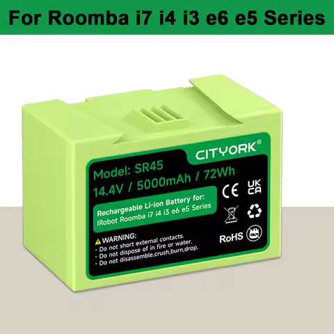 5000mAh ABL-D1 D2 For iRobot Roomba i7 Battery 14.4V Vacuum Cleaner Rechargeable Battery For Roomba 