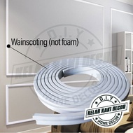3CM*5METER PVC Wainscoting BUKAN FOAM Wall Skirting Quality TEBAL Wall Frame Home Deco