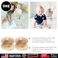 Castanets Children Instruments Wooden Music Toys Kids Entertainment Props Percussion Instrument
