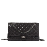 Chanel Black Quilted Patent 2.55 Reissue Double Flap Bag Ruthenium Hardware, 2010-2011