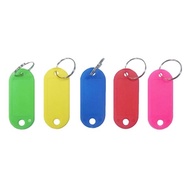 W.I.P Crystal Color Backup Key Ring Management Classification With Label Sticker 5.3x2.2cm 50pcs/Pac