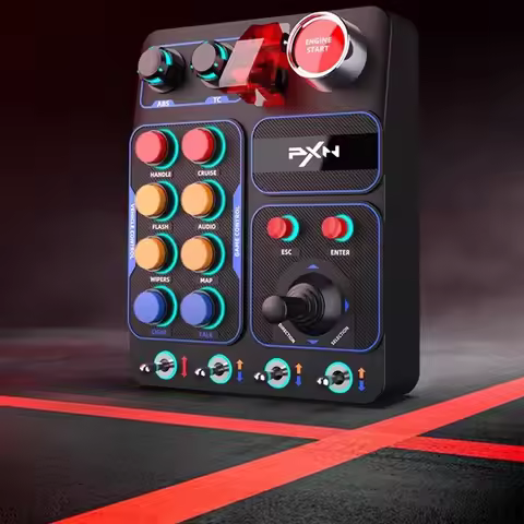Simplayer PXN CB1 Sim Racing Button Box with RGB Lighting & Programmable Buttons for Euro Truck Simu