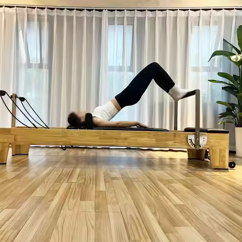 High Quality Maple Pilates Bed, indoor Pilates Large Fitness Equipment, Cadillac Core Bed