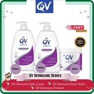 QV Dermcare | QV Cream Ceramide 350ml | QV Sting-Free Ointment 200g | QV Wash Ceramide 350ml