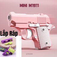 Đồ Chơi 3D Lắp Ráp Mô Hình Sung M1911 Phát Sáng Huỳnh Quang Đồ Chơi Ngộ Nghĩnh