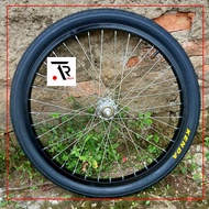 RODA SEPEDA 20 IN LENGKAP BAN 20 X 1.75 KENDA LENGKAP DEPAN BELAKANG
