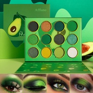 Grinch Green Eyeshadow Palette Highly Pigmented, Long Lasting Blendable Small Yellow Forest Dark Eme