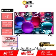 LG 50" 43" 50UA7350PSB LG 4K UHD AI TV UA73 HDR10 (2025) with AI ThinQ α7 AI Processor Gen8 Smart TV