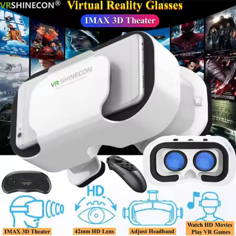 G05 MINI VR Glasses IMAX 3D Movies Virtual Reality Glasses Google Cardboard Box VR Helmet for 4.5-6"