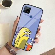 HP (U 155) Realme C15 Glass Case - Case Realme C15hp - Realme C15 Case - Realme C15 Beautiful Case -