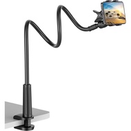 Gooseneck Cell Phone Holder, Universal 360 Flexible Phone Stand Lazy Bracket Mount Long Arms Clamp f