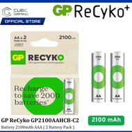 GP RECYKO + 2100 MAH RECHARGEABLE AA BATTERY - 2 PCS (GP210AAHCB-C2)