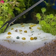 CURTESY Planting Clip, Plastic 50cm Water Plant Pruning Pliers, Straight Tongs Black Fish Tank Tweez