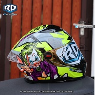 ลายใหม่ หมวกกันน็อคเต็มใบ RD รุ่น CZ-R BT ถอดซักได้ ฟรี แถมชิวดำฟรีอีก1 ชิ้น หมวกกันน็อคเต็มใบ มอก.