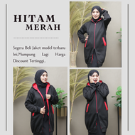 JAKET DEWASA JUMBO HIJAB WANITA POLOS MUSLIMAH SYARI UNTUK HIJABERS FLEECE TEBAL TERBARU