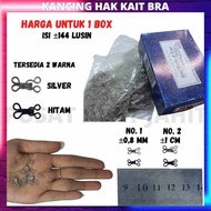 KANCING HAK KAIT KAITAN PENGAIT KANCING HOOK BRA BH BEHA ROK CELANA KEBAYA KORSET KEMBEN BESAR KECIL