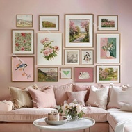 Gourd Gallery vintage wall art eclectic prints canvas poster prints home bedroom living room decorat