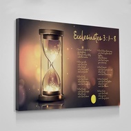 Ecclesiastes 3 1 8 Print,There Is An Appointed Time For Everything,Bible Verse Poster Canvas wall ar