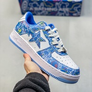 A BATHING APE Bape STA Men Women Star Label Printed Graffiti Casual Shoes Sports Sneakers
