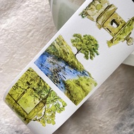 Pet tape sticker green tree Ding Ding 33 cycle 333cm meohime