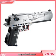 Desert Eagle Compatible Lego Building Blocks Assembly Launch Toy Gun Can Launch Free 7 Bullets Assem
