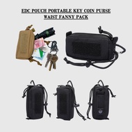 BG044 EDC Pouch Portable Key Coin Purse Waist Fanny Pack with Hook Earphone Bag Mini Key Holder Pouc
