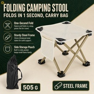 Portable Folding Stool Oxford Cloth Seat Carbon Steel Frame Compact Outdoor Camping Fishing Chair 28
